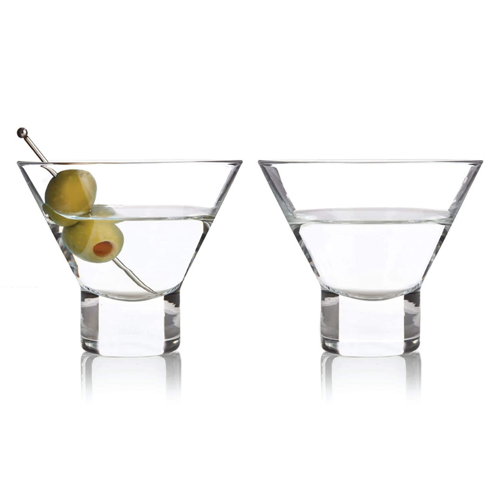 Viski Raye Stemless Martini Glasses (set of 2)