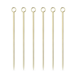 Gold Cocktail Pins (set of 6)