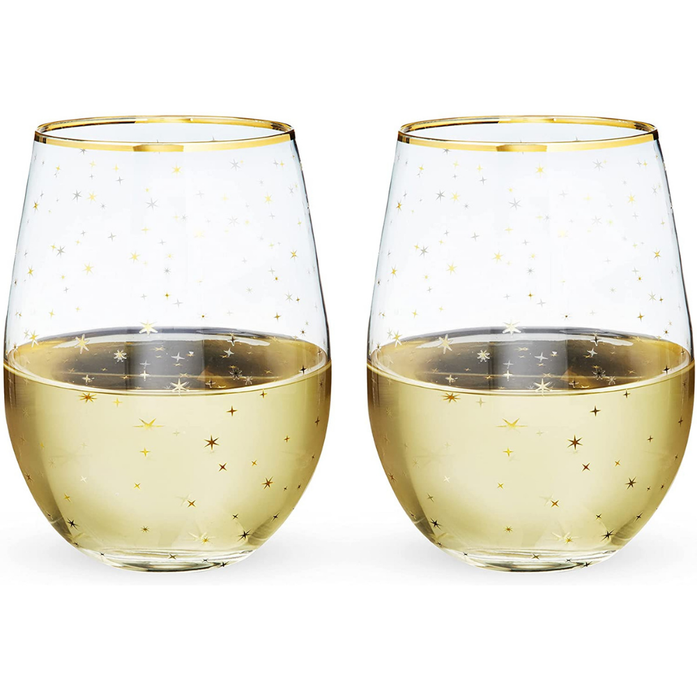 Starlight Stemless Wine Glasses (set of 2)