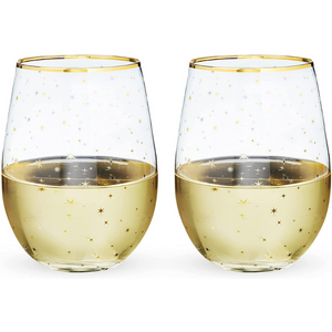 Starlight Stemless Wine Glasses (set of 2)