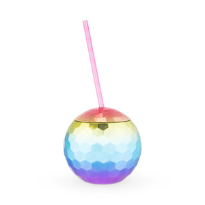 Rainbow Disco Ball Tumbler