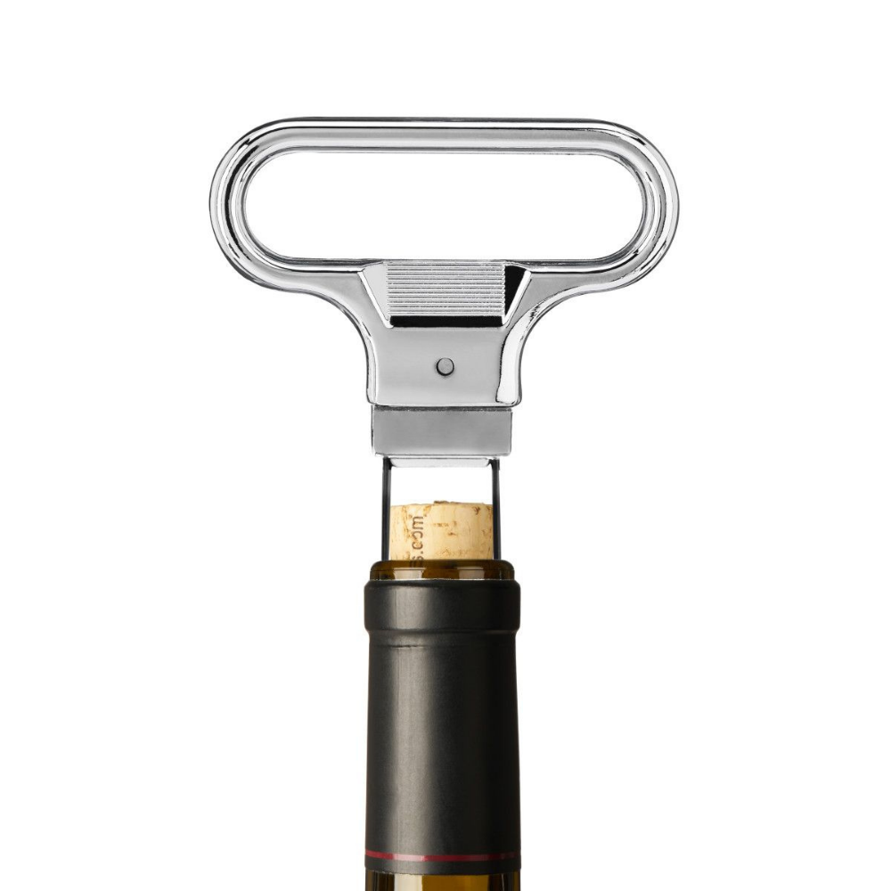 Twin Prong Wine Opener with Chrome Case