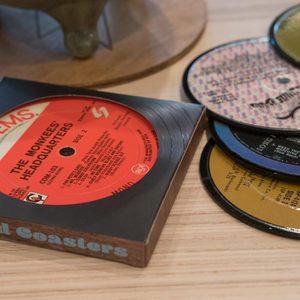 Recycled Vinyl Record Coasters