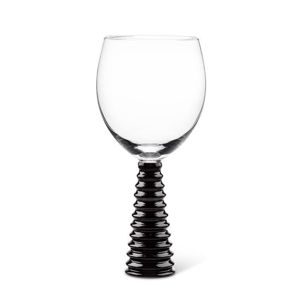 Stack Black Base Wine Goblet