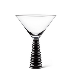 Stack Black Base Martini Glass