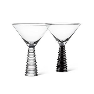 Stack Base Martini in Clear or Black
