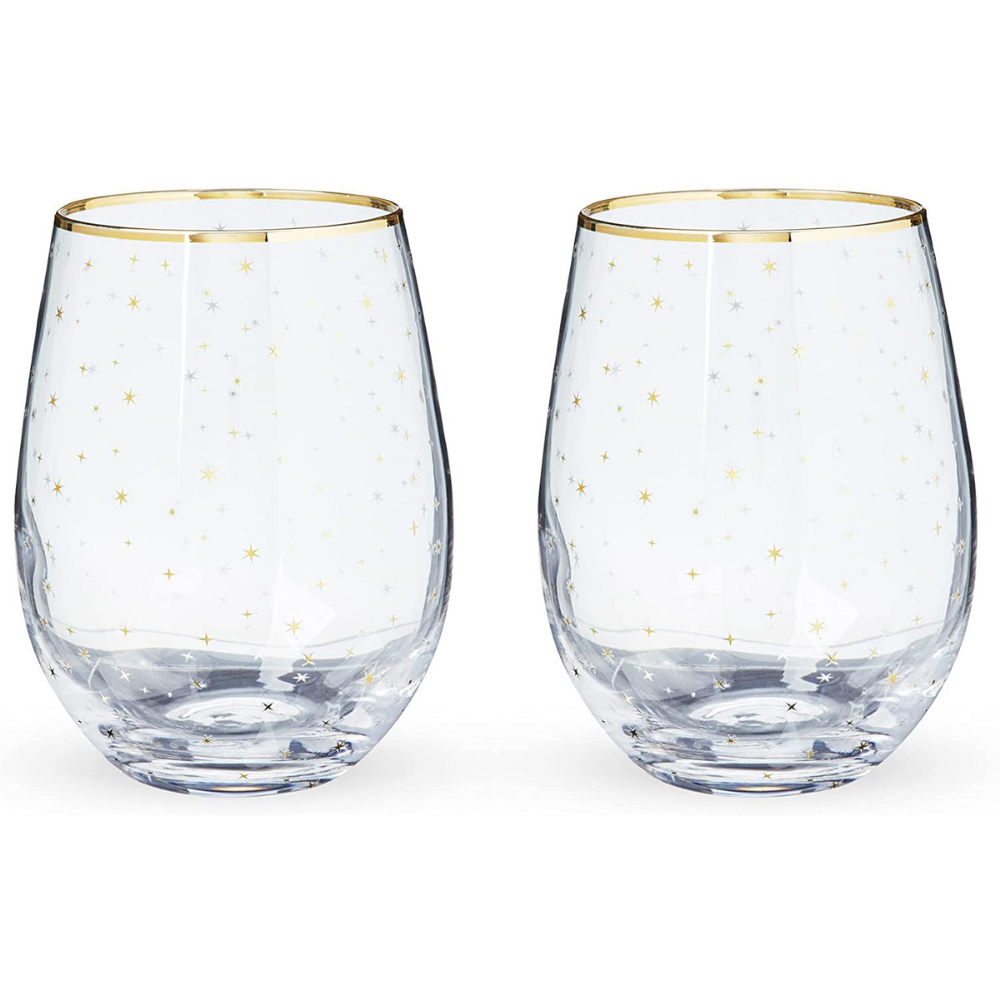 Starlight Stemless Wine Glasses (set of 2)