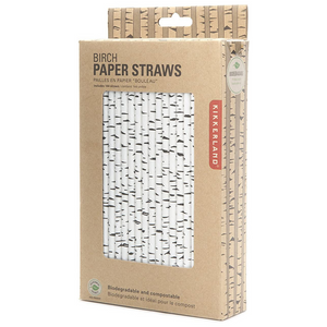 Kikkerland Birch Paper Straw