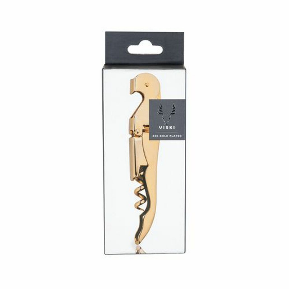 24k Gold Plated Corkscrew by Viski