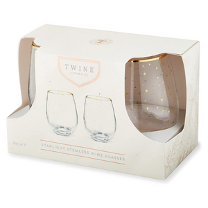 Starlight Stemless Wine Glasses (set of 2)