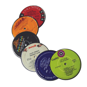 Recycled Vinyl Record Coasters