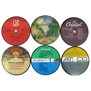 Recycled Vinyl Record Coasters