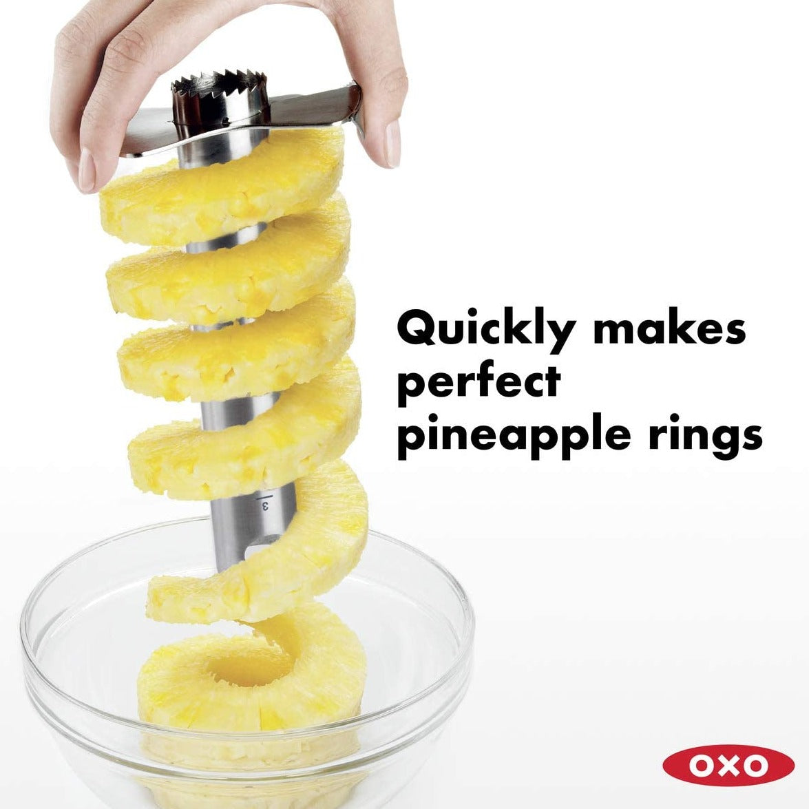 Stainless Steel Ratcheting Pineapple Slicer