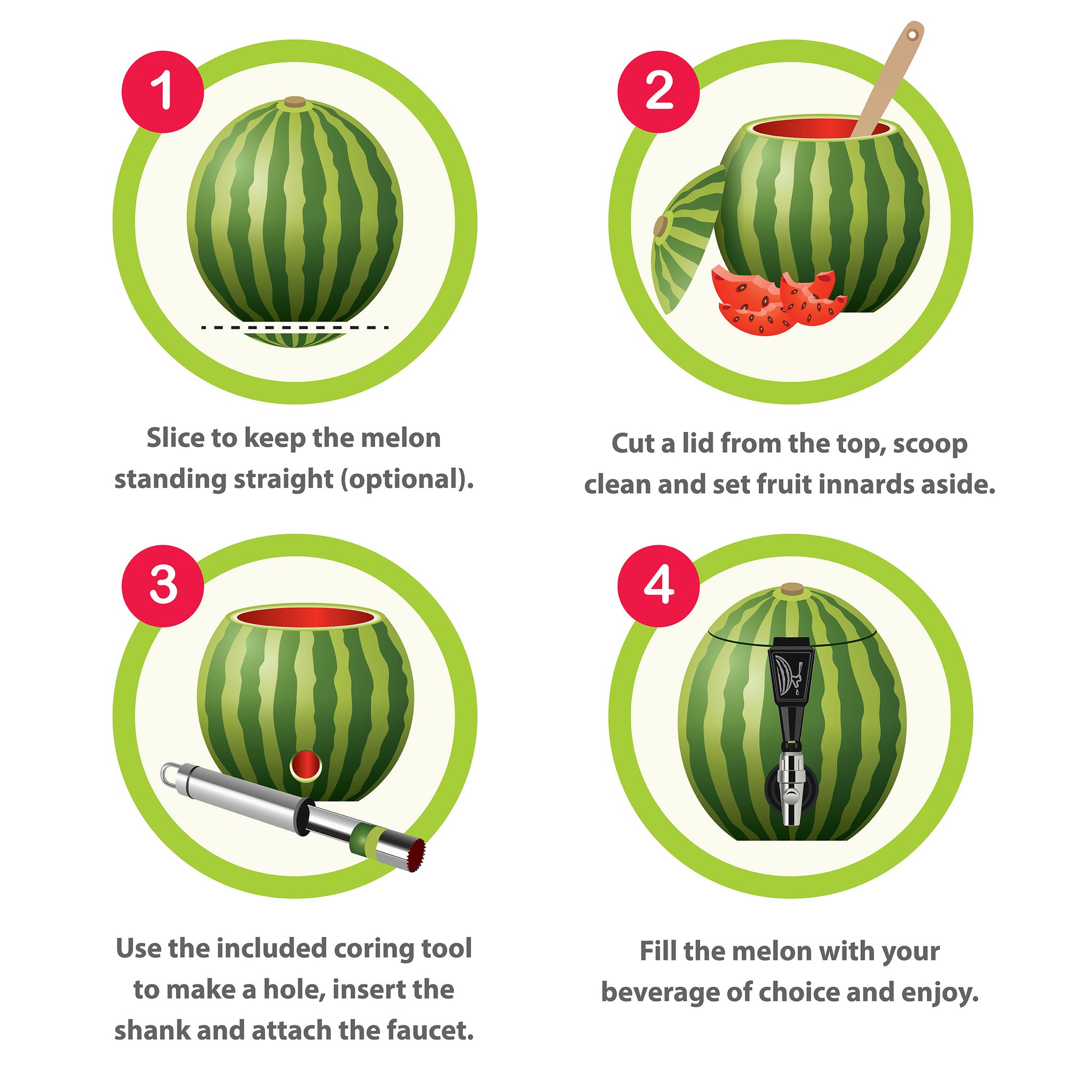 Watermelon Keg Tapping Kit