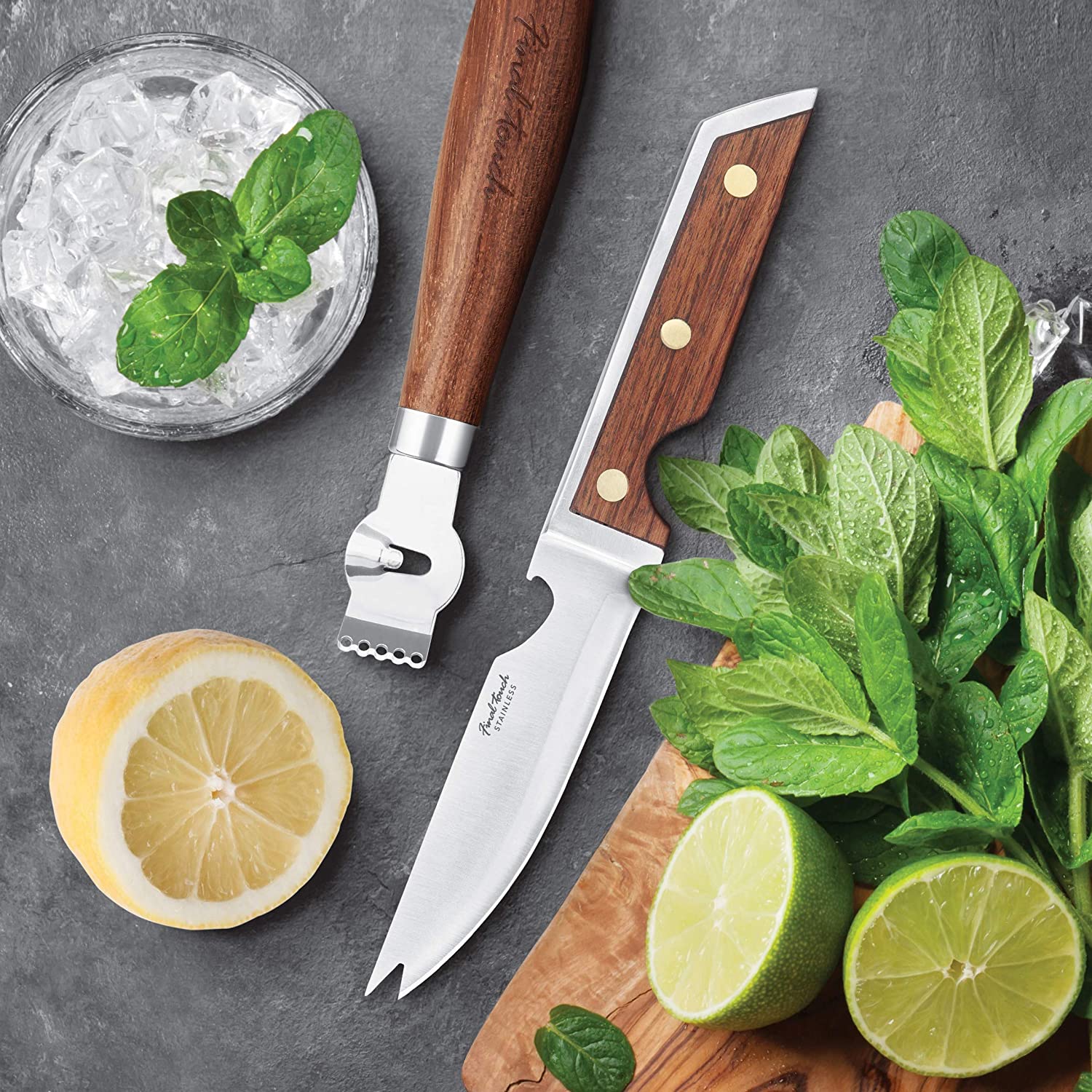 Bartender's Bar Knife & Zester Set