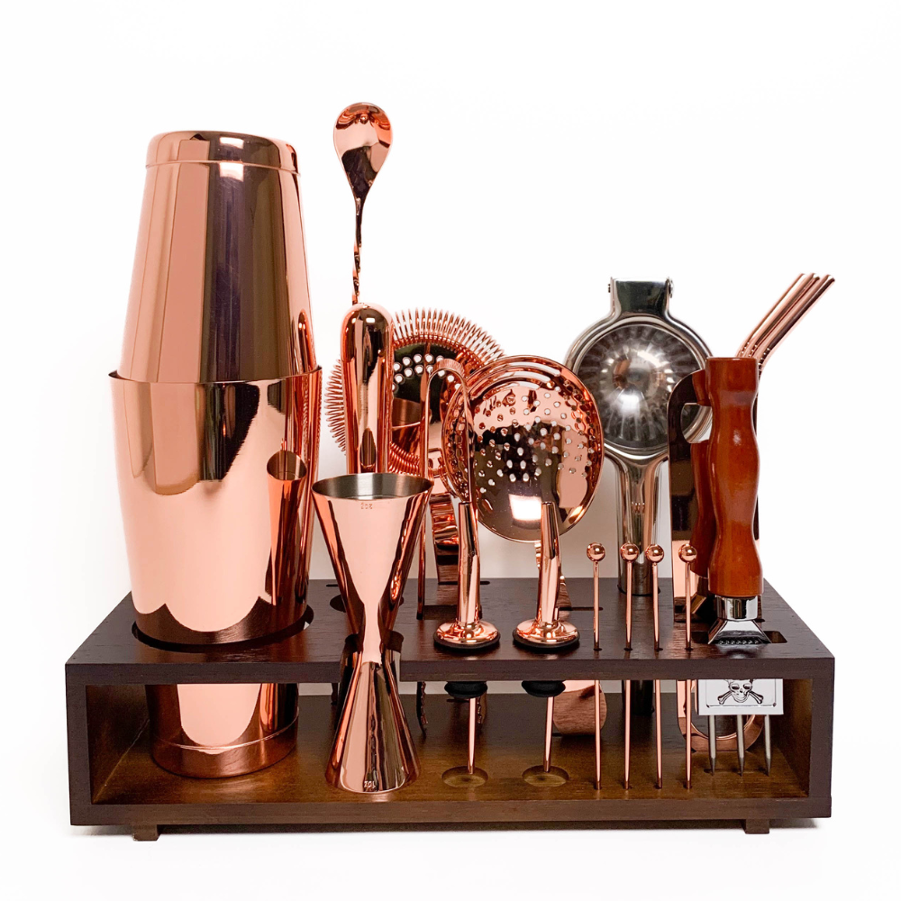 Copper Bar Tool Set with Stand (20 piece)