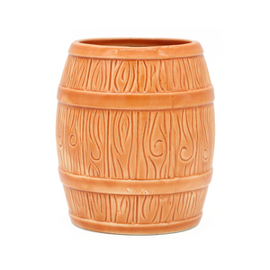 Ceramic Barrel Tiki Mug