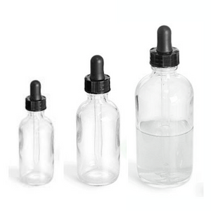 Dropper Bitters Bottle Clear (assorted sizes)