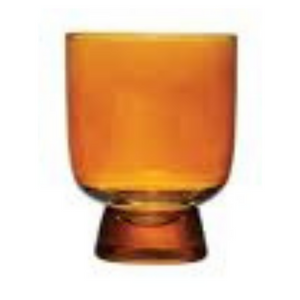 Footed Tumbler (Amber)