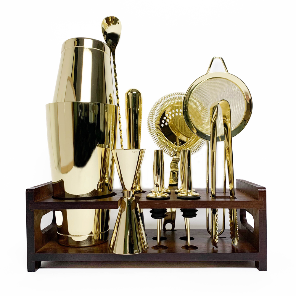 Gold Bar Tool Set with Stand (12 piece)