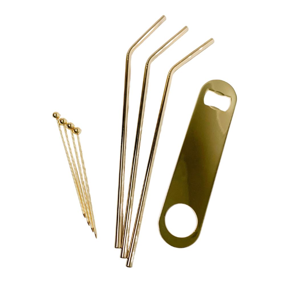 Gold Bar Tool Set with Stand (20 piece)