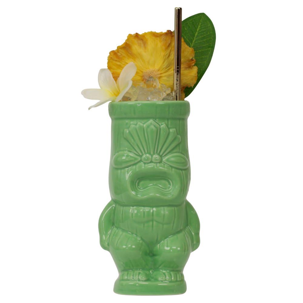 Green Cheeky Tiki Mug