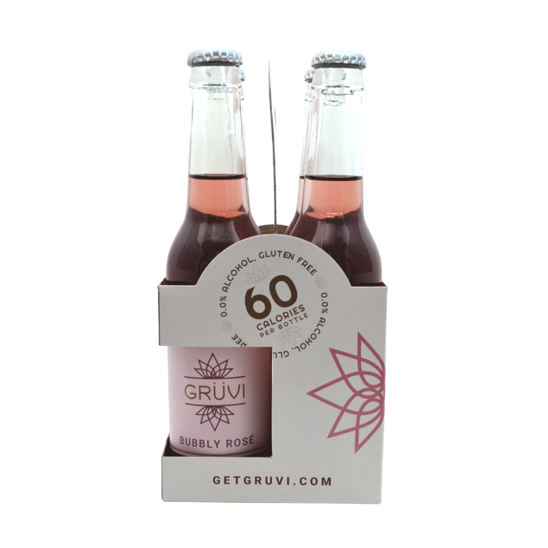 Gruvi Non-Alcoholic Bubbly Rose 4 Pack