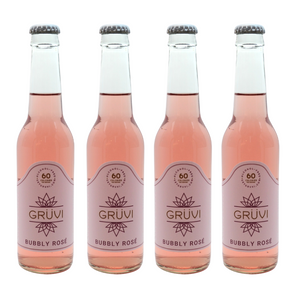 Gruvi Non Alcoholic Bubbly Rose 4 Pack