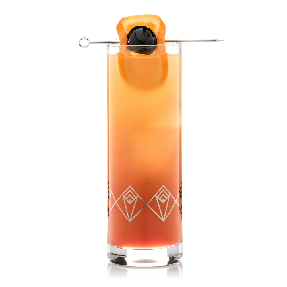 Silver Dream Deco Highball _ Tequila Sunrise