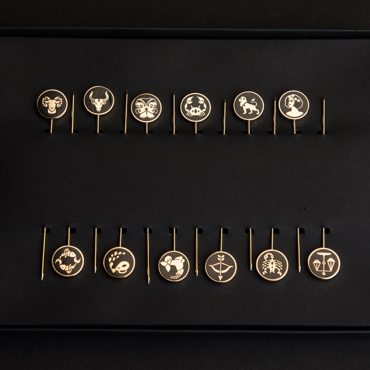 Zodiac Sign Cocktail Pins (set of 12)