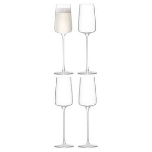 LSA Metropolitan Champagne Flutes (set of 4)