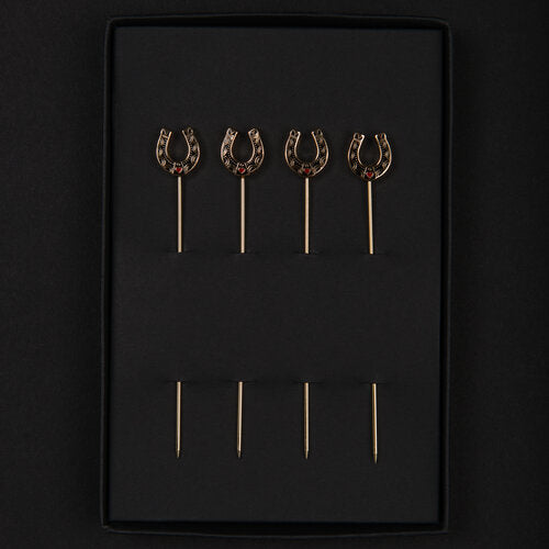 Horseshoe Cocktail Pins (set of 4)