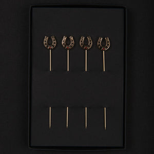 Horseshoe Cocktail Pins (set of 4)