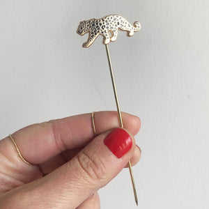 Leopard Cocktail Pins (set of 4)