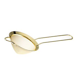 Gold Conical Mesh Strainer