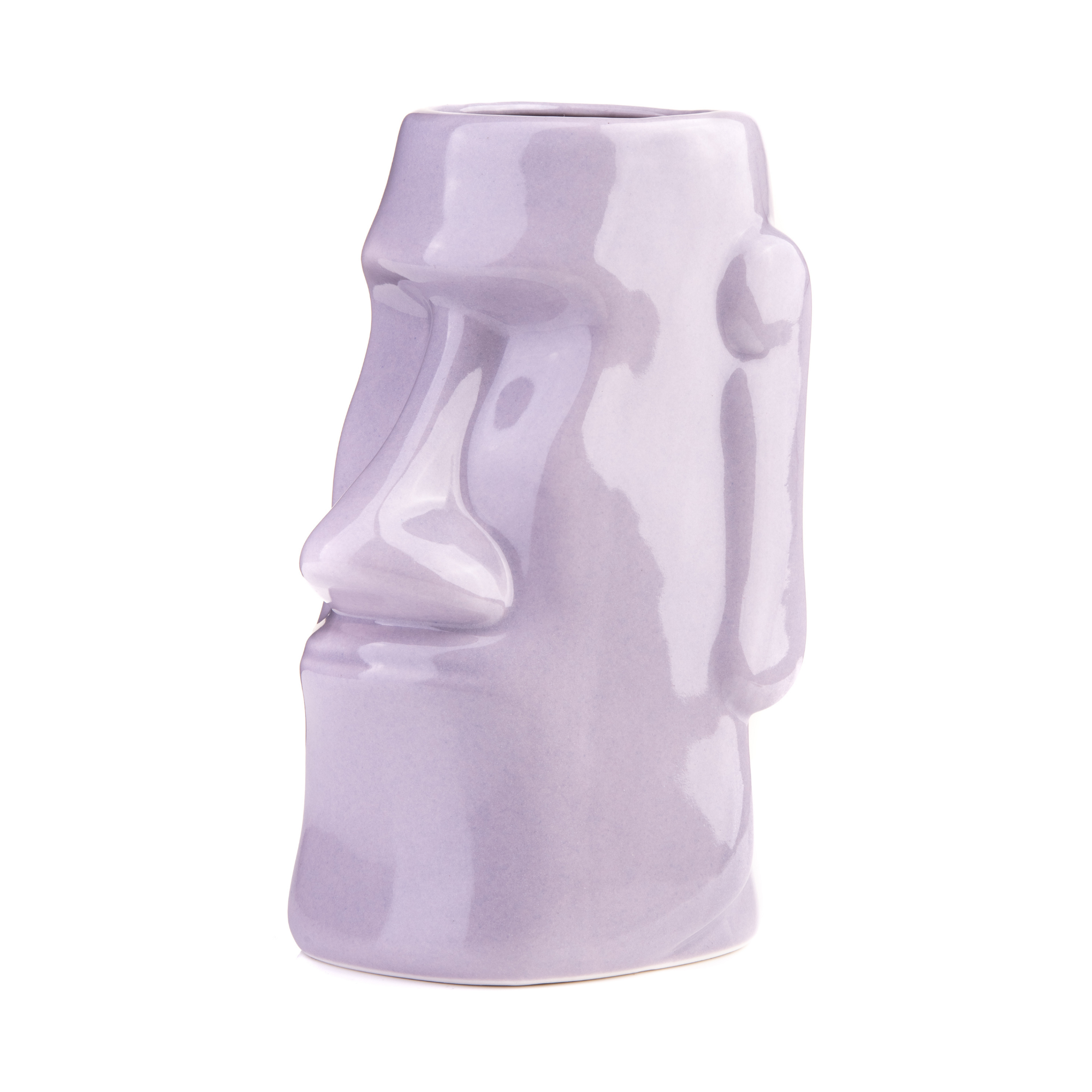 Mauve Moai Tiki Mug