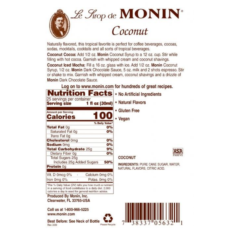 Monin Coconut Syrup