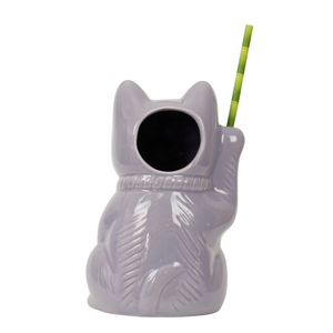 Purple Neko Cat Tiki Mug