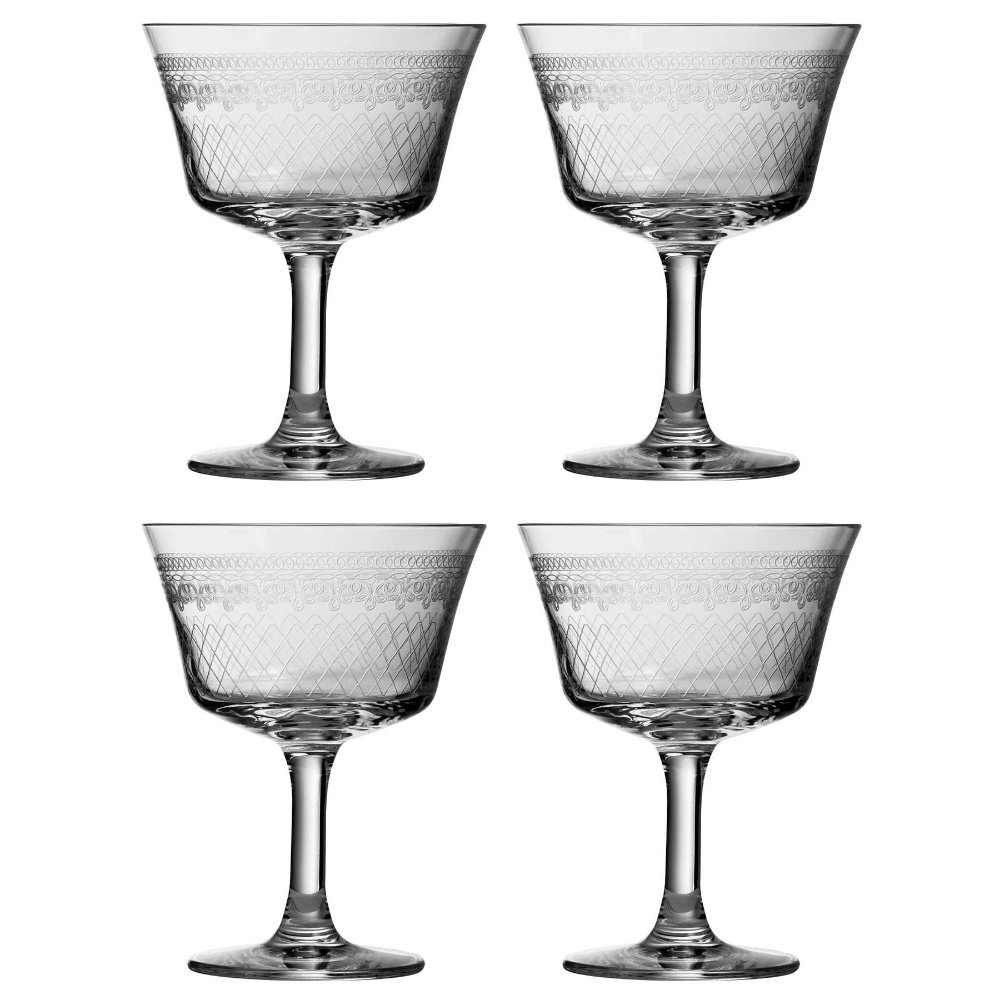 1910 Retro Fizz Glass set of 4