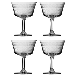 1910 Retro Fizz Glass set of 4