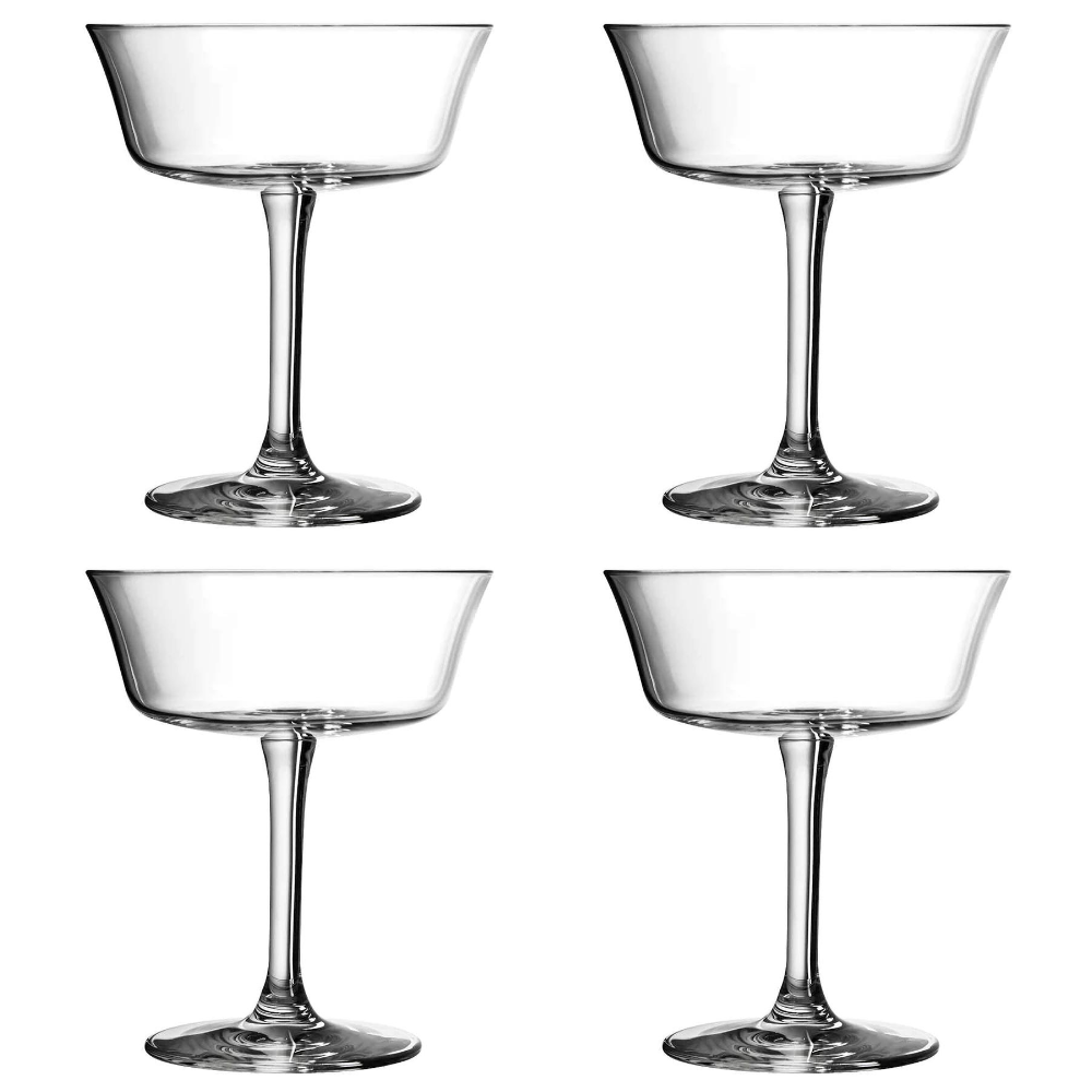 Retro Shallow Fizz Glass Set of 4