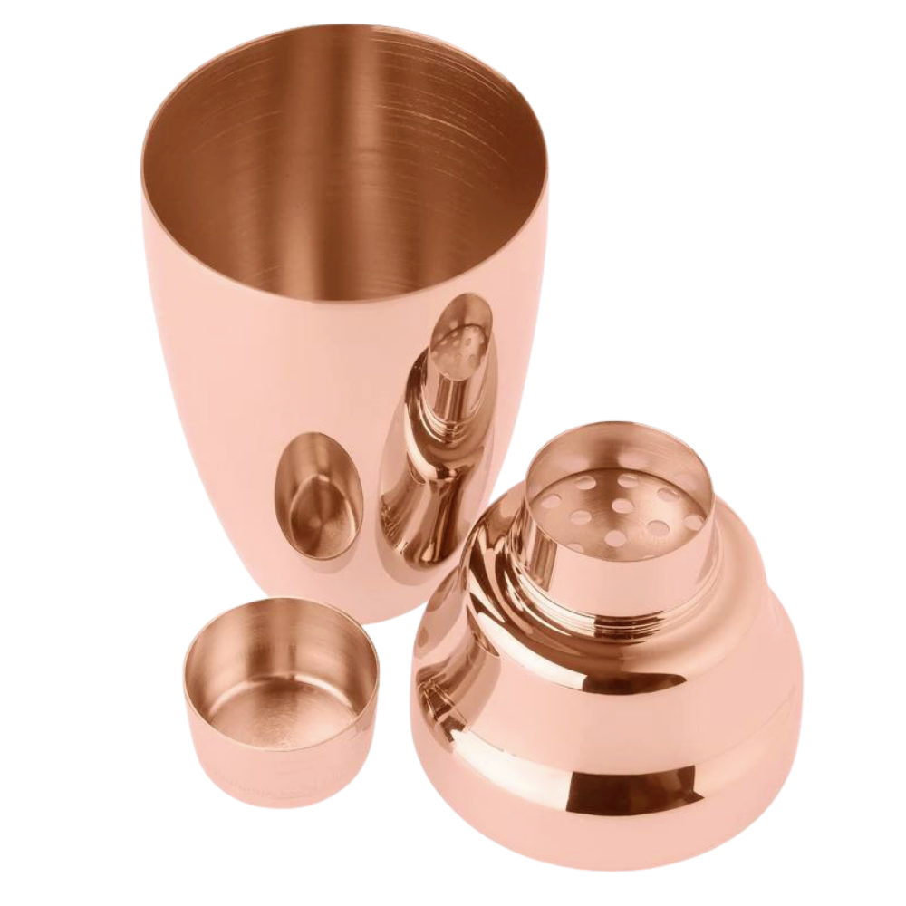Rose Gold Japanese Cocktail Shaker 500mL (available in matte or shiny)