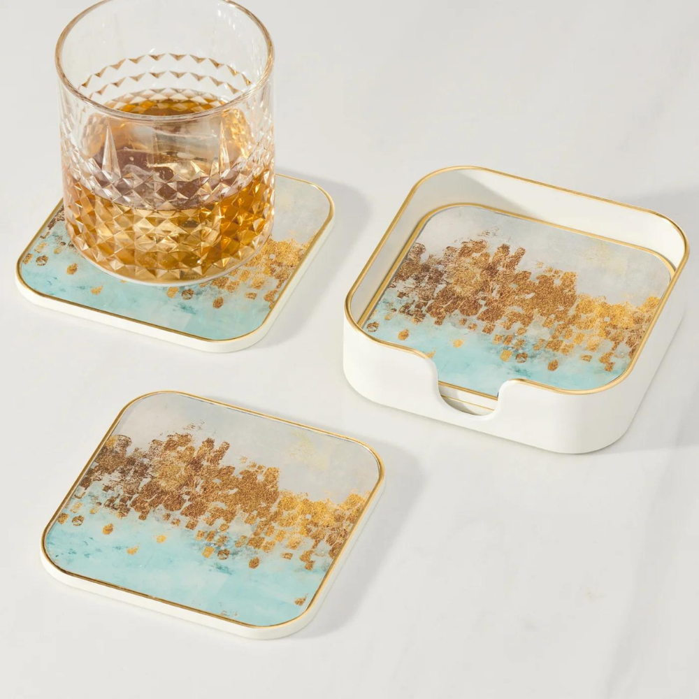 Savoy Blue Mirage Coasters (set of 4)