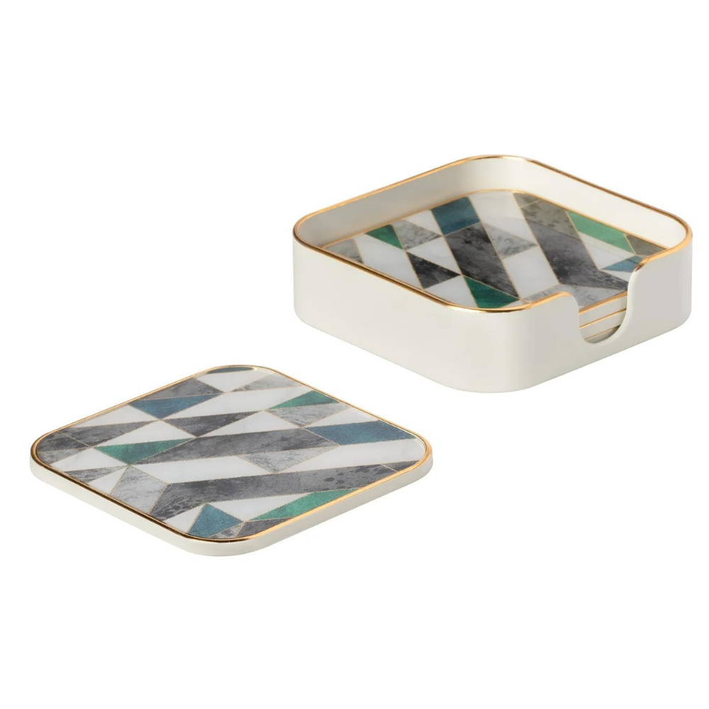 Savoy Geometric Coasters (set of 4)