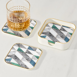 Savoy Geometric Coasters (set of 4)