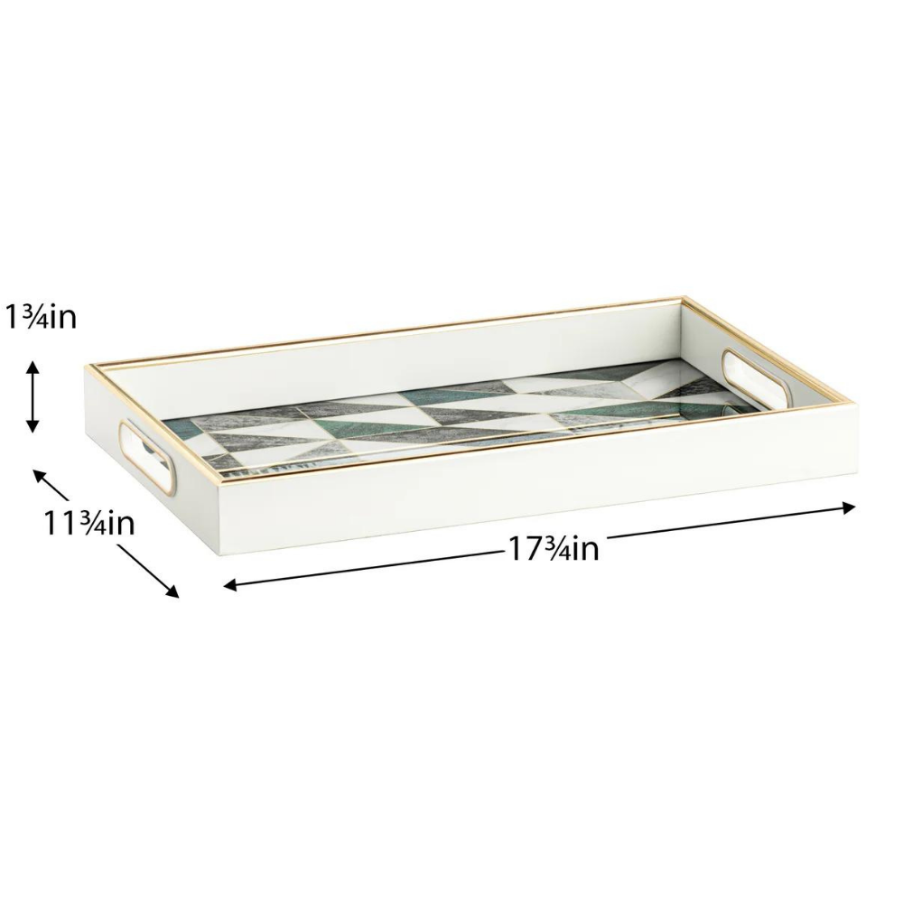 Savoy Geometric Tray - large
