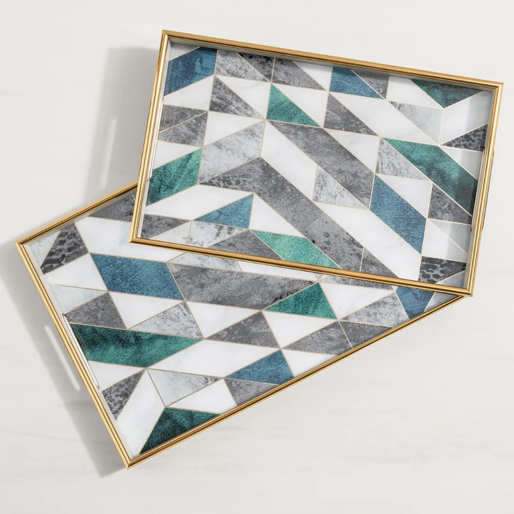 Savoy Geometric Tray