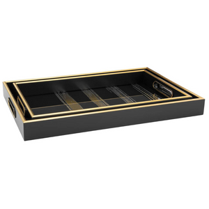 Savoy Gold Stripe Tray