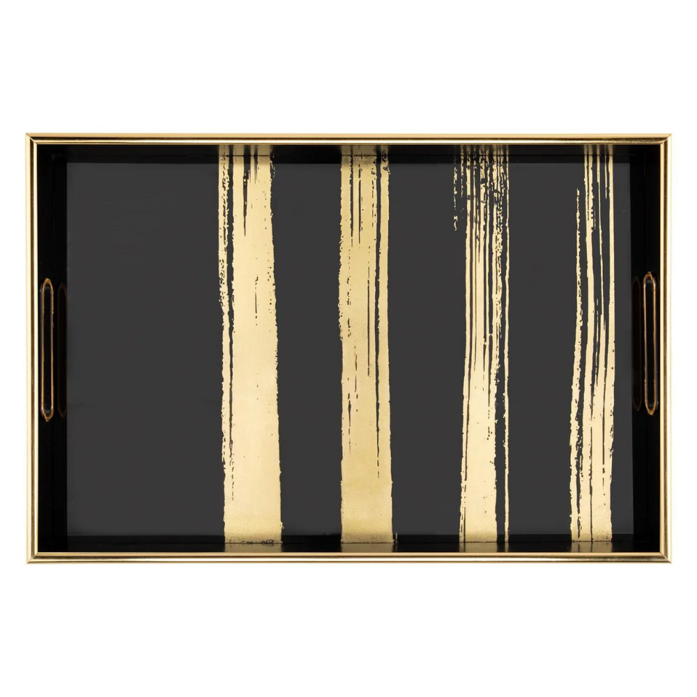 Savoy Gold Stripe Tray