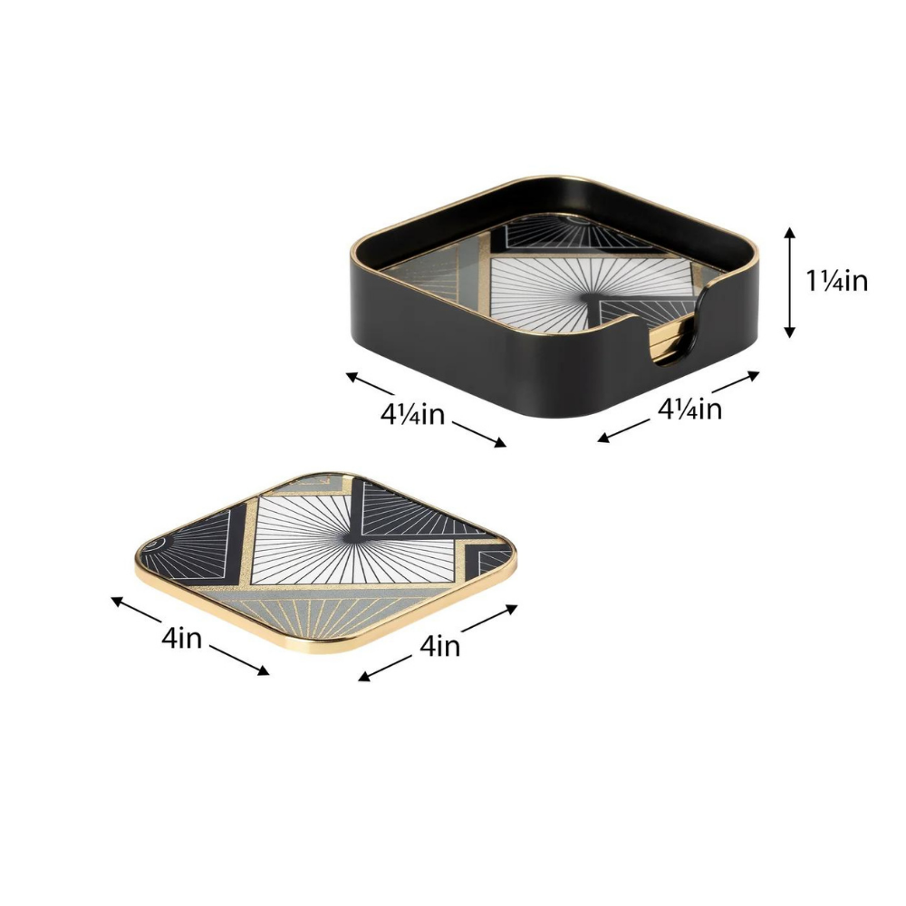 Savoy Radiant Tile Coasters (set of 4)